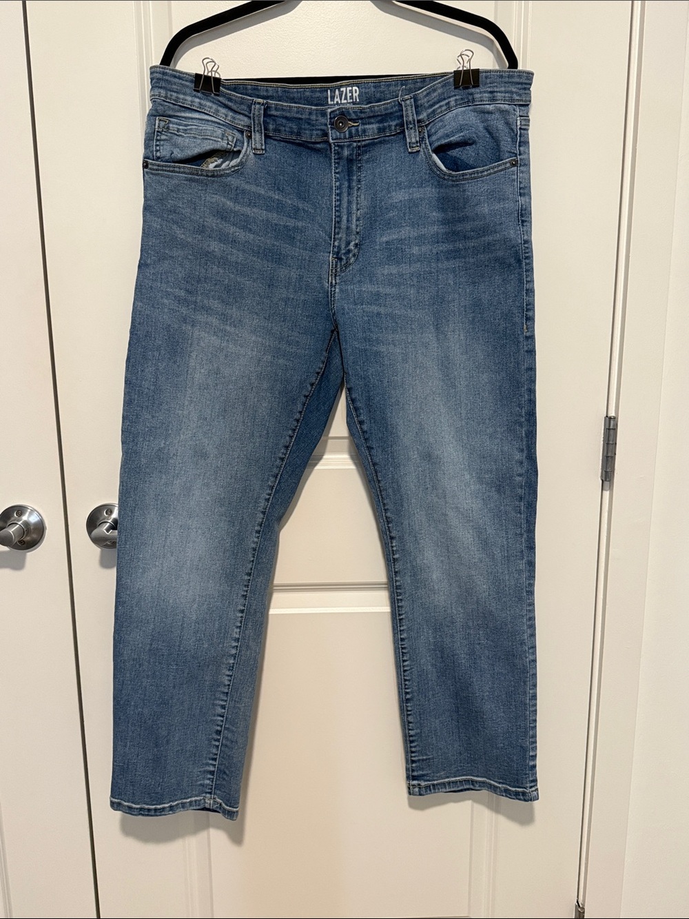 LAZER Slim Straight Men's Jeans in Medium Blue